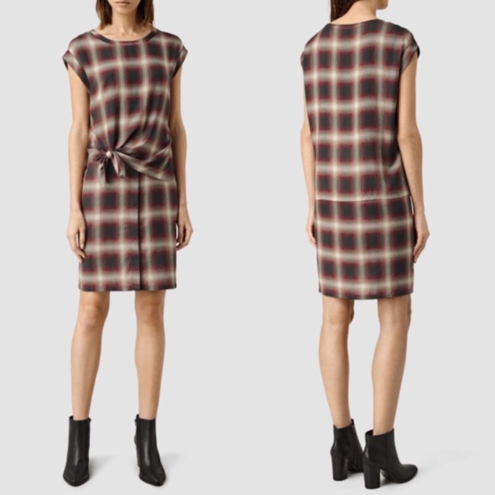 All Saints Heny Check Shirt Dress